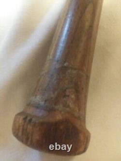 Antique Vintage Baseball Bat Hand Turn Rare 33 34 oz. Unique Handle No markings