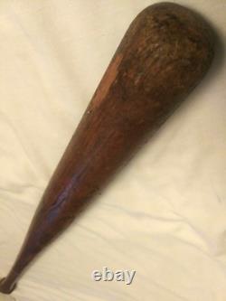 Antique Vintage Baseball Bat Hand Turn Rare 33 34 oz. Unique Handle No markings Antique Vintage Baseball Bat Hand Turn Rare 33 34 oz. Unique Handle No markings