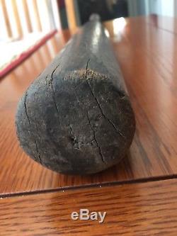 Antique Vintage Baseball Bat Town Ball With Worm Holes 31 Burl Wood Handmade Rare
