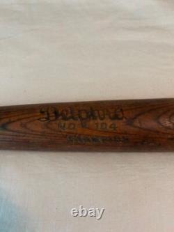 Antique Vintage Circa 1900 Delphia Brand Champion Model Baseball Bat RARE Antique Vintage Circa 1900 Delphia Brand Champion Model Baseball Bat RARE