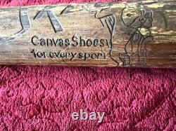 Antique Vintage Converse Shoes Skoots Promotional 1930's Playground Baseball Bat Antique Vintage Converse Shoes Skoots Promotional 1930's Playground Baseball Bat