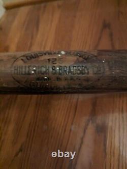 Antique Vintage Louisville Slugger Baseball Bat With NYAC Insignia