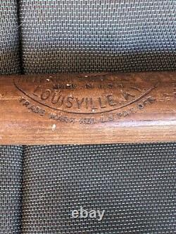 Antique Vintage Louisville Slugger Baseball Bat With NYAC Insignia