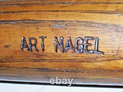 Antique Vintage Pro Stock HILLERICH & BRADSBY 125 Baseball Bat ART NAGEL 1920'S