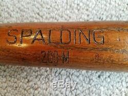 Antique Vintage. Spalding 200M Baseball Bat circa 1910 to 1920 Time Frame 35