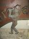 Antique Vintage Uniform Copper Baseball Player Bat Weathervane Rare Form Aafa