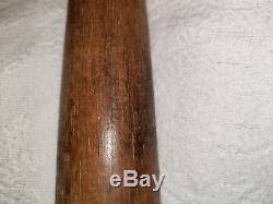 Antique Vintage Wood Baseball Bat Rounded handle knob. Old. Greenville N. C. No. 1