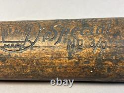 Antique Vtg 10s-20s REACH SPECIAL No 3/0 Wood Baseball Bat 33.5 34.5oz H14 LEO