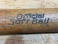 Antique Vtg 1910s 33.5 M. H. & T. WOLVERINE PLAYGROUND Saline MI Baseball Bat