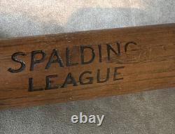Antique Vtg 1910s Spalding League Model Wood Baseball Bat 33.5 Dead Ball Era