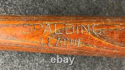 Antique Vtg 1910s Spalding League Model Wood Baseball Bat 34.75 Dead Ball Era