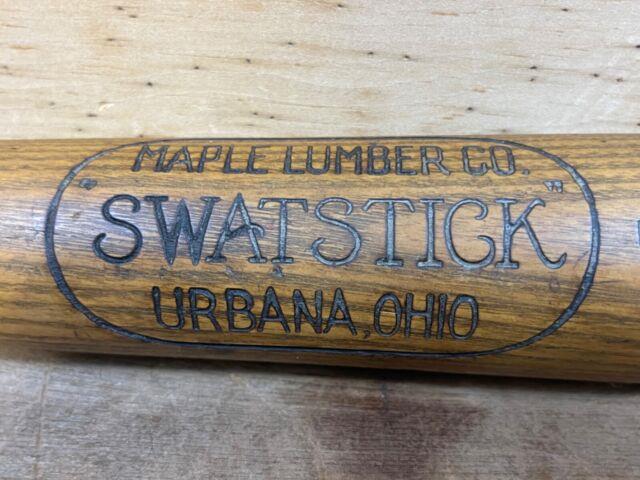 Antique Vtg 1920s 30 Maple Lumber Co Swatstick Urbana Ohio Baseball Bat Scarce