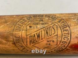 Antique Vtg 1920s-30s Rawlings Professional Decal Wood Baseball Bat 33 37oz EX