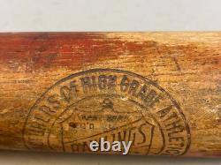 Antique Vtg 1920s-30s Rawlings Professional Decal Wood Baseball Bat 33 37oz EX
