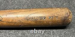 Antique Vtg 1920s 30s Spalding No. 7 Case Hardened Baseball Bat 35