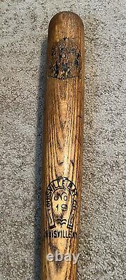 Antique Vtg 1920s Louisville Bat Co. No. 19 Decal Baseball Bat 34 Louisville KY