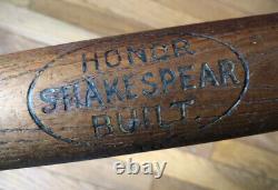 Antique Vtg 1920s Shakespear Honor Built Baseball Bat 32.7 Shakespeare Fishing