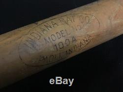 Antique Vtg 20s 30s INDIANA BAT CO 35 Model 100A American League Baseball Bat