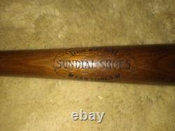 Antique Vtg 20s MAJOR LEAGUE SUNDIAL SHOES ADVERTISING Dash Dot Baseball Bat