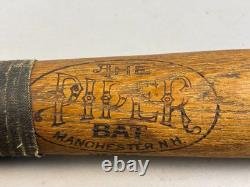 Antique Vtg 20s THE PIPER BAT Co Manchester NH No 100 Baseball Bat 33 36oz H1