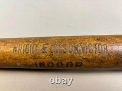 Antique Vtg 20s VICTOR WRIGHT DITSON INDOOR No A Wood Baseball Bat 33 29oz I6