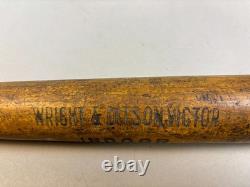 Antique Vtg 20s VICTOR WRIGHT DITSON INDOOR No A Wood Baseball Bat 33 29oz I6