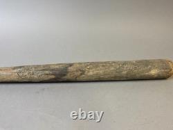 Antique Vtg 20s WOLVERINE PLAYGROUND Saline Michigan Softball Baseball Bat 12G