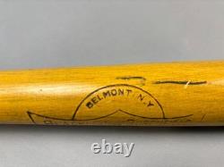 Antique Vtg 30s BLACKMAN & BURCHFIELD BELMONT NEW YORK 35 Wood Baseball Bat NOS