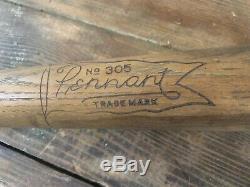 Antique Vtg 30s ROGERS HORNSBY Pennant No 305 35 Leaguer Wood Baseball Bat