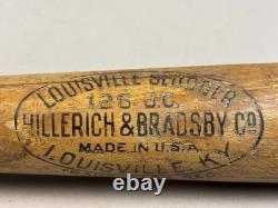 Antique Vtg 40s Hillerich Bradsby 125JC Joe Cronin 35 Wood Baseball Bat 36oz Antique Vtg 40s Hillerich Bradsby 125JC Joe Cronin 35 Wood Baseball Bat 36oz