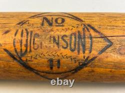 Antique Vtg Early 1900s DICKINSON NO 11 War Club Wooden Baseball Bat 33.5 37oz