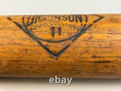 Antique Vtg Early 1900s DICKINSON NO 11 War Club Wooden Baseball Bat 33.5 37oz