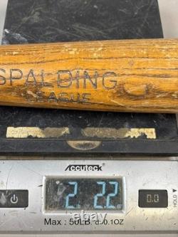 Antique Vtg Early 20s SPALDING LEAGUE Wooden Baseball Bat 32 34oz SEE ALL Antique Vtg Early 20s SPALDING LEAGUE Wooden Baseball Bat 32 34oz SEE ALL