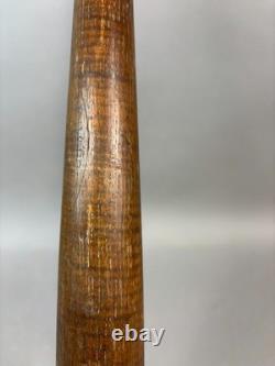 Antique Vtg H&B Hillerich Bradsby Wooden Tiger Maple Striped Baseball Bat 33.5