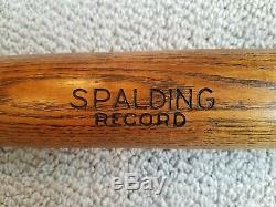 Antique Vtg. Spalding Record Baseball Bat Circa 1908 to 1912 NICE