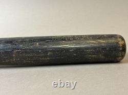 Antique Vtg Young Chicago 20s-30s Black HOME RUN Wood Baseball Bat 34 32oz 1B