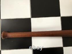 Antique late 19th century 1890s flat end baseball bat vintage wood 35 rare