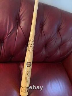 Arod wood burned bat, Seattle Mariners