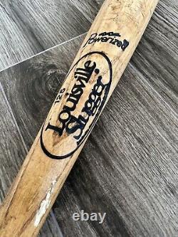 Autographed Louisville Slugger M110 Genuine Scott Fletcher Vintage Baseball Bat