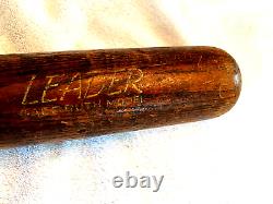 BABE RUTH 35 (H&B) No. 9 Leader (Vintage) Baseball Bat