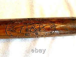 BABE RUTH 35 (H&B) No. 9 Leader (Vintage) Baseball Bat