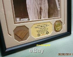 BABE RUTH, NY Yankees, GAME USED BAT Piece & Vintage Photo Display, Ltd/315/COA