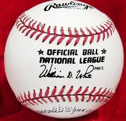 BOB GIBSON DENNY McLAIN 1968 AL NL MVP Signed Ball Tigers Cardinals HOF vtg