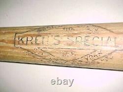 BOSLER & KREN vintage KELL STYLE 35 BASEBALL BAT NO CRACKS SYRACUSE NY