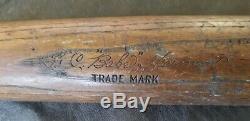 Babe Herman Louisville Slugger 40bh Bone Rubbed Vintage Baseball Bat