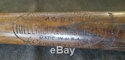 Babe Herman Louisville Slugger 40bh Bone Rubbed Vintage Baseball Bat
