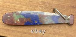 Babe Ruth Baseball Bat Vintage Camillus Quaker Oats Folding Pocket Knife LG876