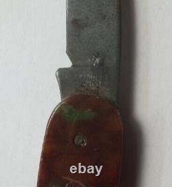Babe Ruth Baseball Bat Vintage Camillus Quaker Oats Folding Pocket Knife LG876