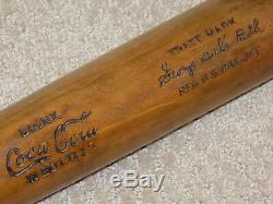 Babe Ruth H&B Vintage Baseball Bat Coca-Cola New York Yankees HOF Mint Condition