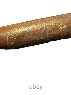 Babe Ruth Model Vintage Louisville Hillerich & Bradsby Player Model No. 35 Bat